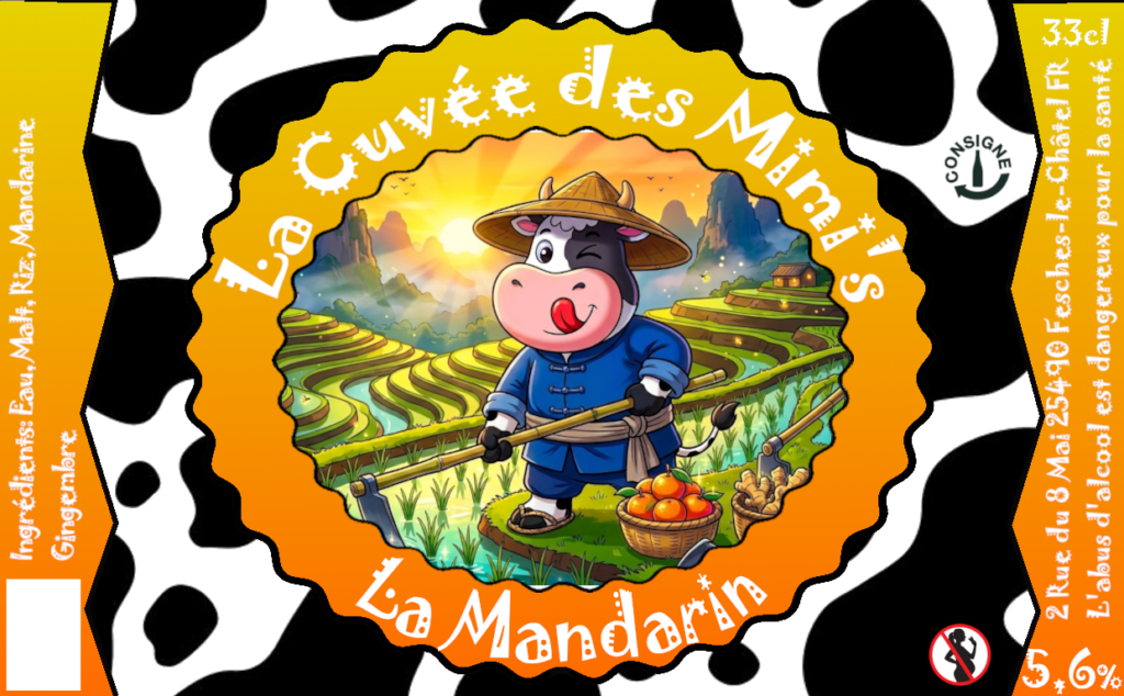 2 La Mandarin (bière de riz, mandarine, gingembre)
