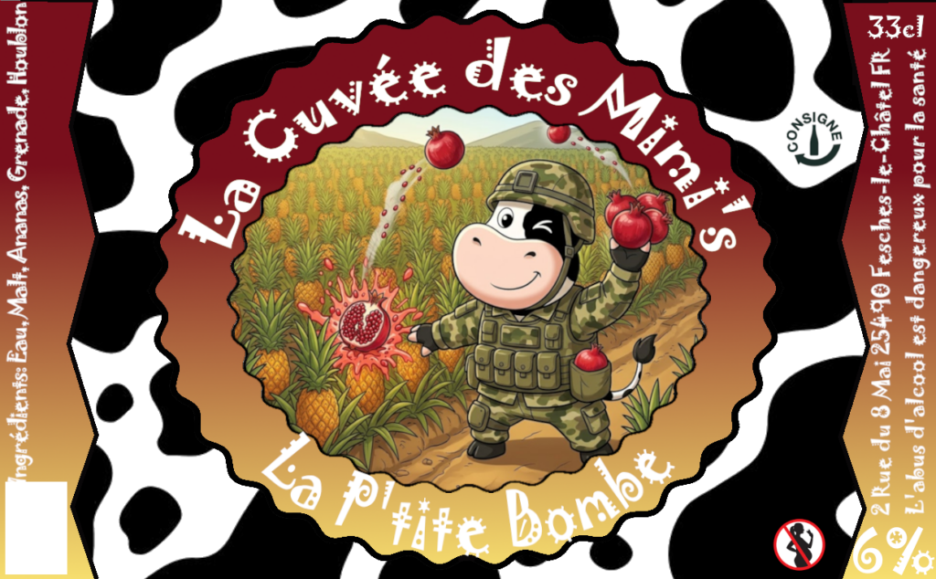 2 La P'tite Bombe (blonde, ananas, grenade)